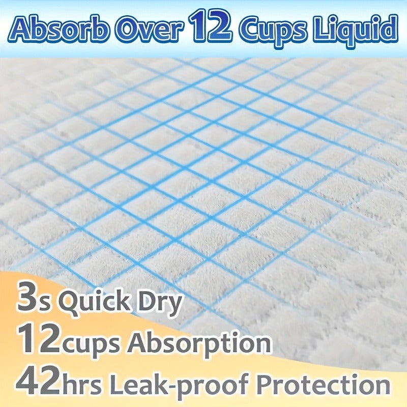 Puppy Pads XXL & XL Super Absorbent – Leak-Proof & Odor-Resistant Pet Training Pads for Potty Training & Accident Management, Home Use, 50 / 100 / 200 Count (23.62" or 28x34 Inch)