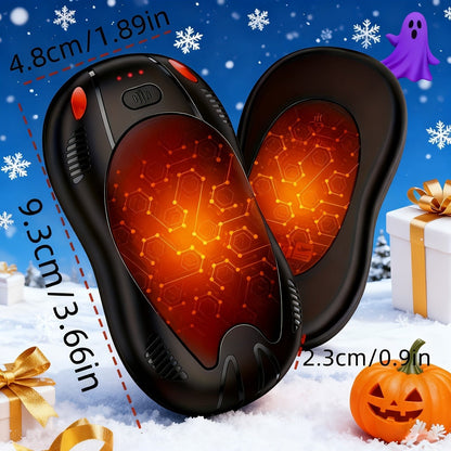 Magnetic Hand Warmer 2-in-1 Double Sided Heating – 3-Speed Temperature Control, Portable Pocket Heater for Skiing, Camping, Mountaineering & Winter Outdoor Use