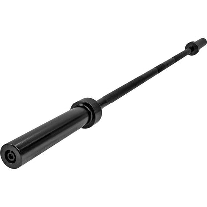 6FT Olympic Barbell Bar 2 Inch | 28mm Grip Shaft Cold Rolled Steel | 30lb Weightlifting Bar for Squat Deadlift Bench Press Powerlifting | Home Gym Strength Training Chrome Black