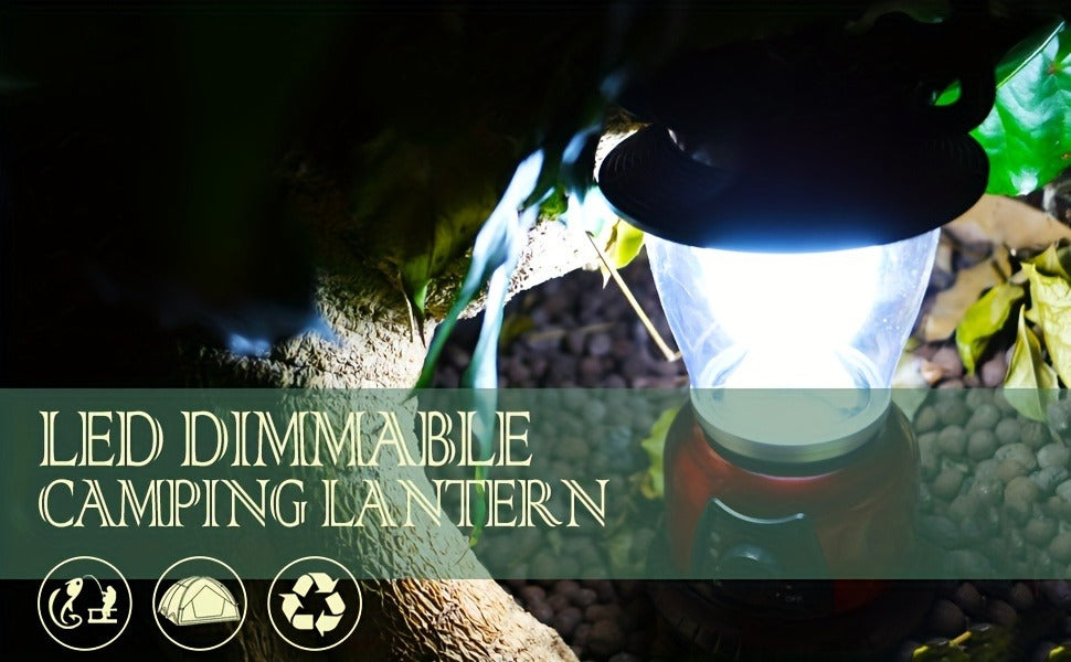 4-Pack COB LED Camping Lantern Dimmable Battery Powered - High Brightness Portable Camp Lights for Hiking, Fishing, Emergency Power Outage & Outdoor Adventures, Adjustable Brightness Tent Lantern Set