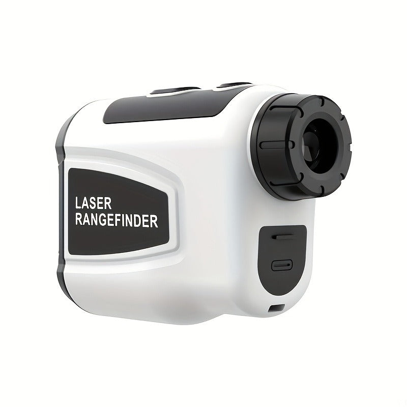 Golf Laser Rangefinder 1200 Yards Slope Compensation 6X Magnification Flag Lock HD Rechargeable USB Charging Anti-Vibration High Precision Quick Positioning White Stylish Design