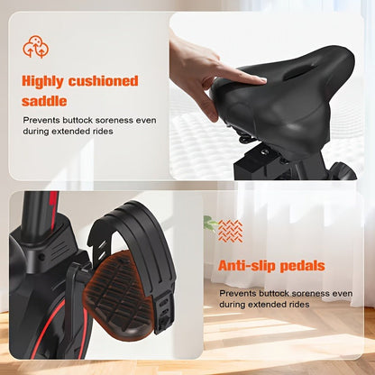 Indoor Spinning Exercise Bike – Ultra-Quiet Home Cycle