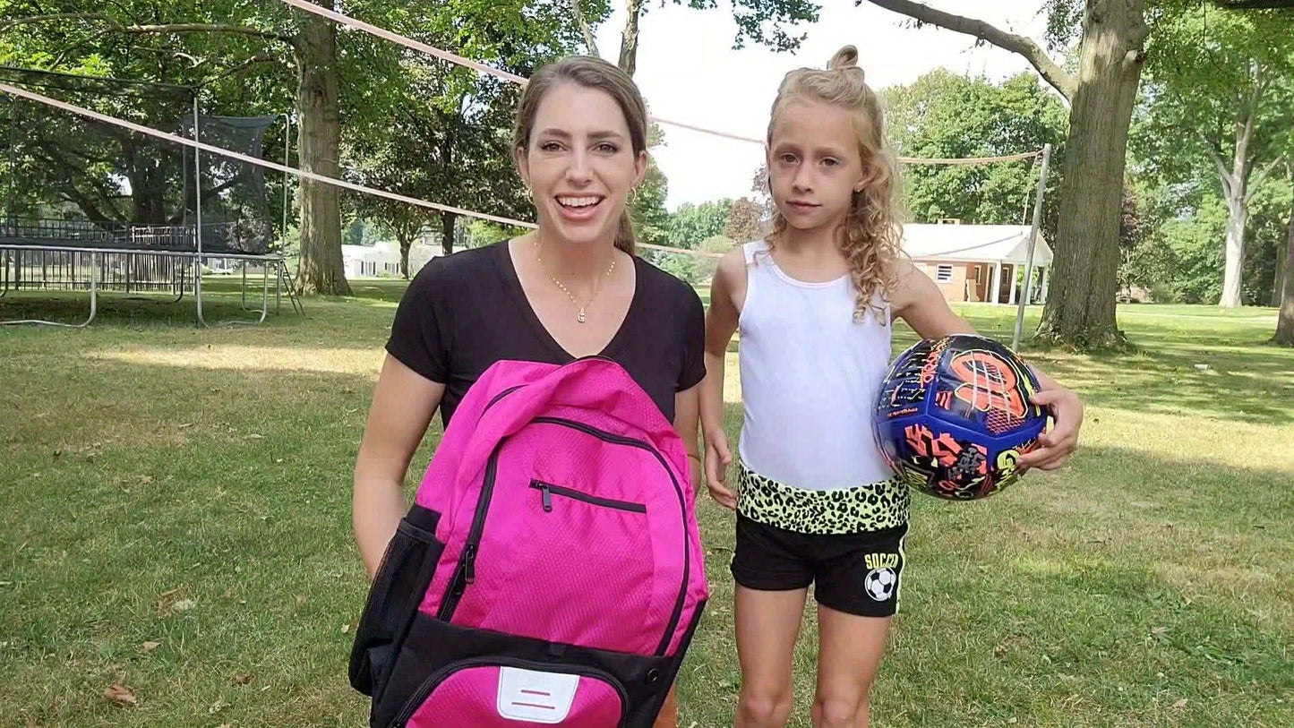 Soccer Ball Backpack – Sports Bag with Cleat & Ball Compartment