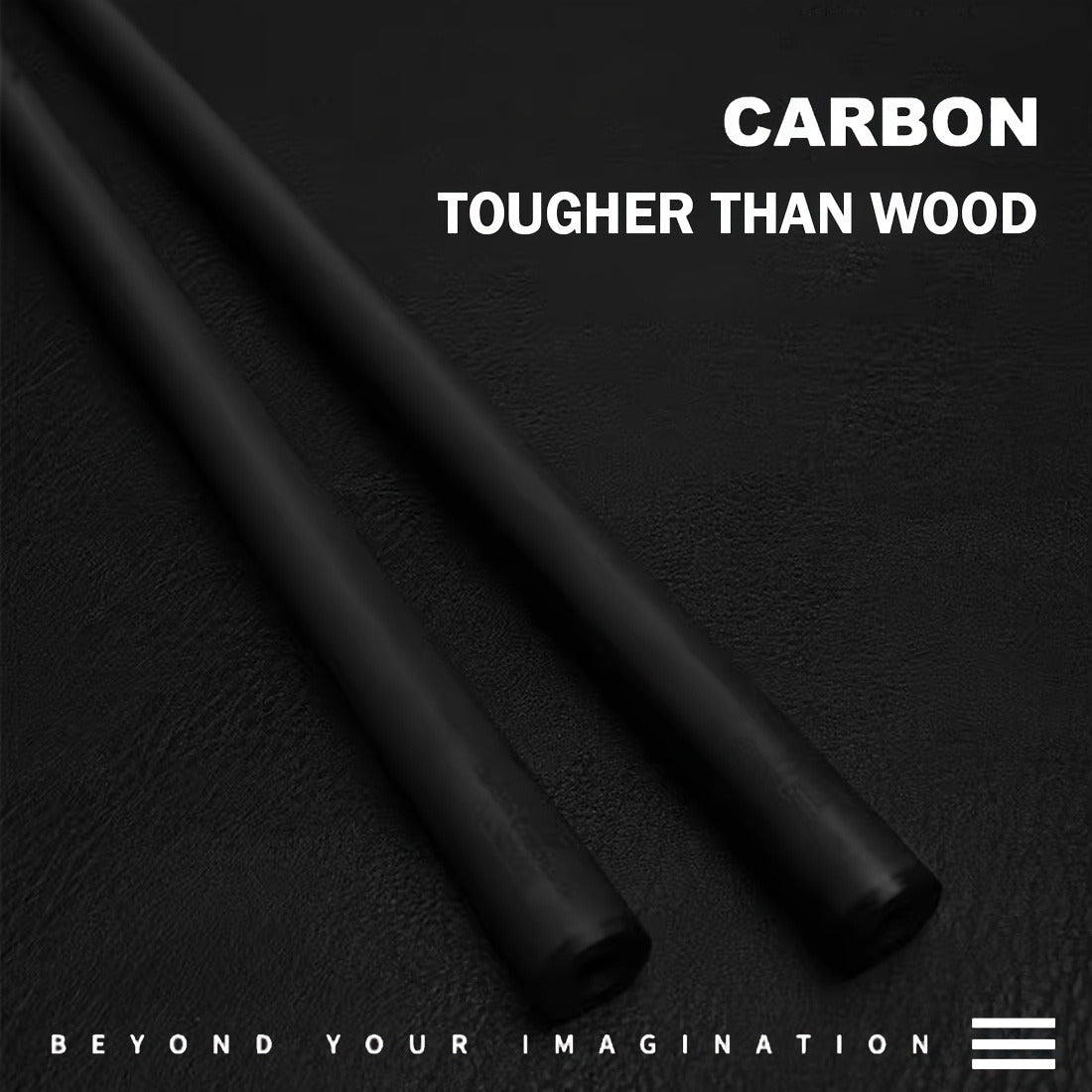 Carbon Fiber Pool Cue Stick 12.5mm Low Deflection Professional Billiard Cue with Extension Canadian Maple Wavy Pin Wrapless Design Dent-Resistant Shaft