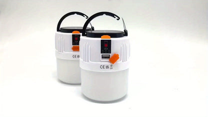Portable Solar Lantern 4-Pack – LED Camping Lantern Rechargeable, 1200mAh Solar Panel & USB Charging, 3 Lighting Modes, Lightweight Tent Light for Power Outage, Emergency, Hurricane & Car Repair