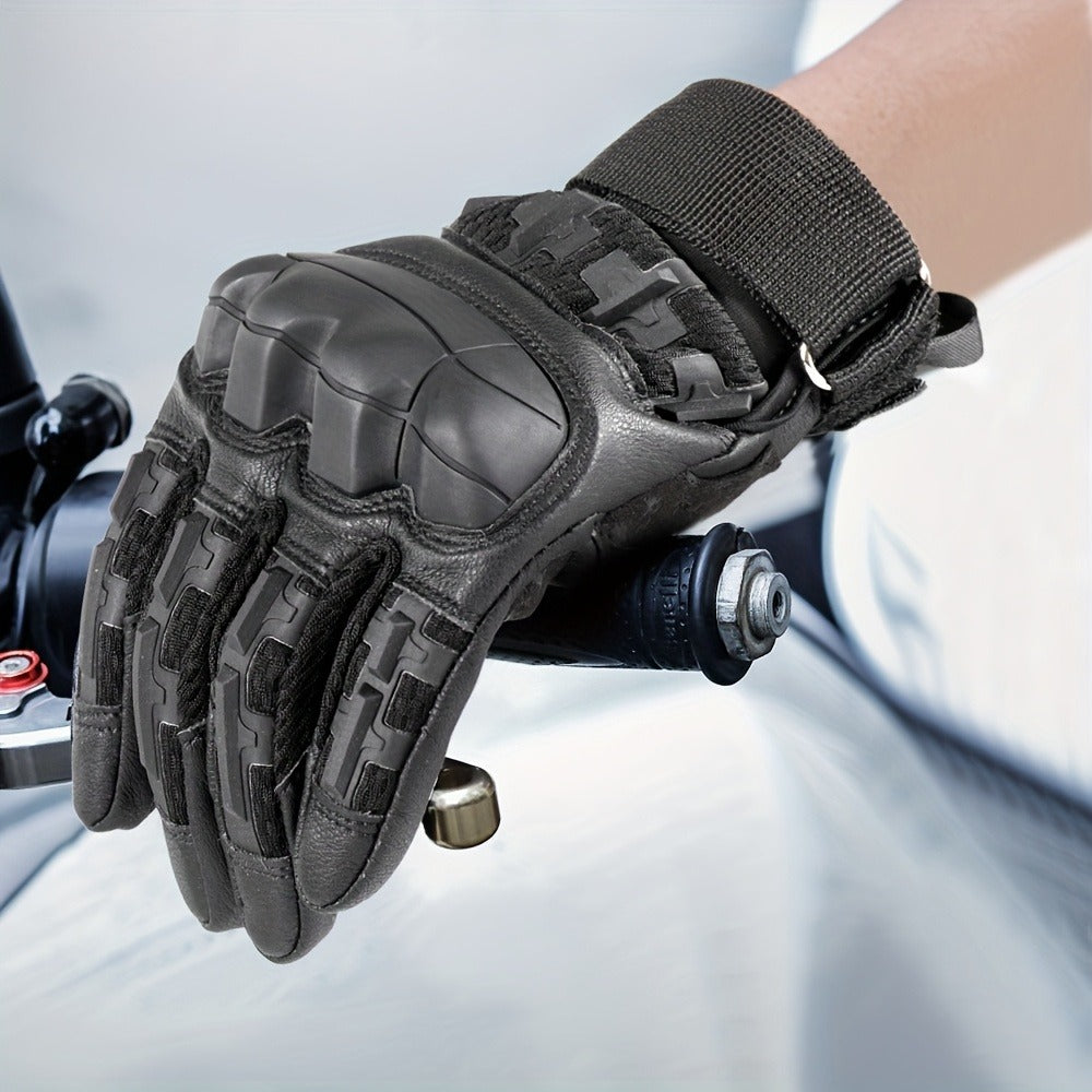 Tactical Full Finger Gloves with Touchscreen Compatibility – Camouflage Motorcycle Riding Gloves for Men Women, Anti-Slip Wear-Resistant, Outdoor Hiking Camping Hunting Shooting Cycling
