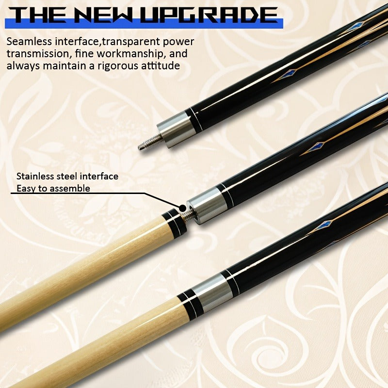 58 Inch Maple Pool Cue Stick 20oz – Professional Billiard Cue with Smooth Finish, 3 Style Options, Great Gift for Men, Dad & Beginners