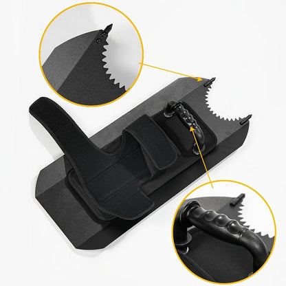Tactical Arm Shield with Window Breaker Tool, Handheld Riot Shield High-Strength Steel Protective Gear for Outdoor Hunting Vehicle Emergency, Self Defense Shield for Men Birthday Christmas Halloween Gift