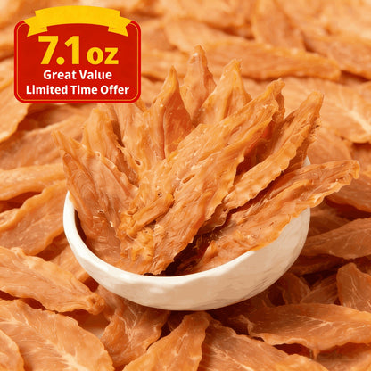 Duck Wrapped Dog Treats – Natural Duck Calcium Bones & Dried Chicken Breast, High Protein Digestible Chewing Rewards for Small Medium Large Dogs, Healthy Training Treats 203g
