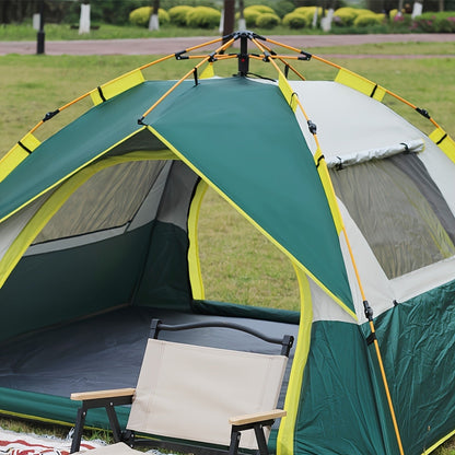 Automatic Pop-Up Camping Tent 4 Person UV Protection Insect Net Sunshade Waterproof Instant Setup Beach Park Outdoor Family Tent
