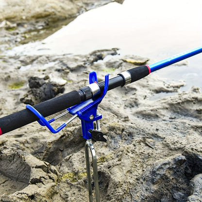 Fishing Rod Holder Ground Stake 360° Adjustable 2pcs Set, Heavy Duty Shore & Beach Rod Bracket Stand for Surf Fishing, Bank Fishing & Outdoor Angling, Reinforced Pole Support Holder