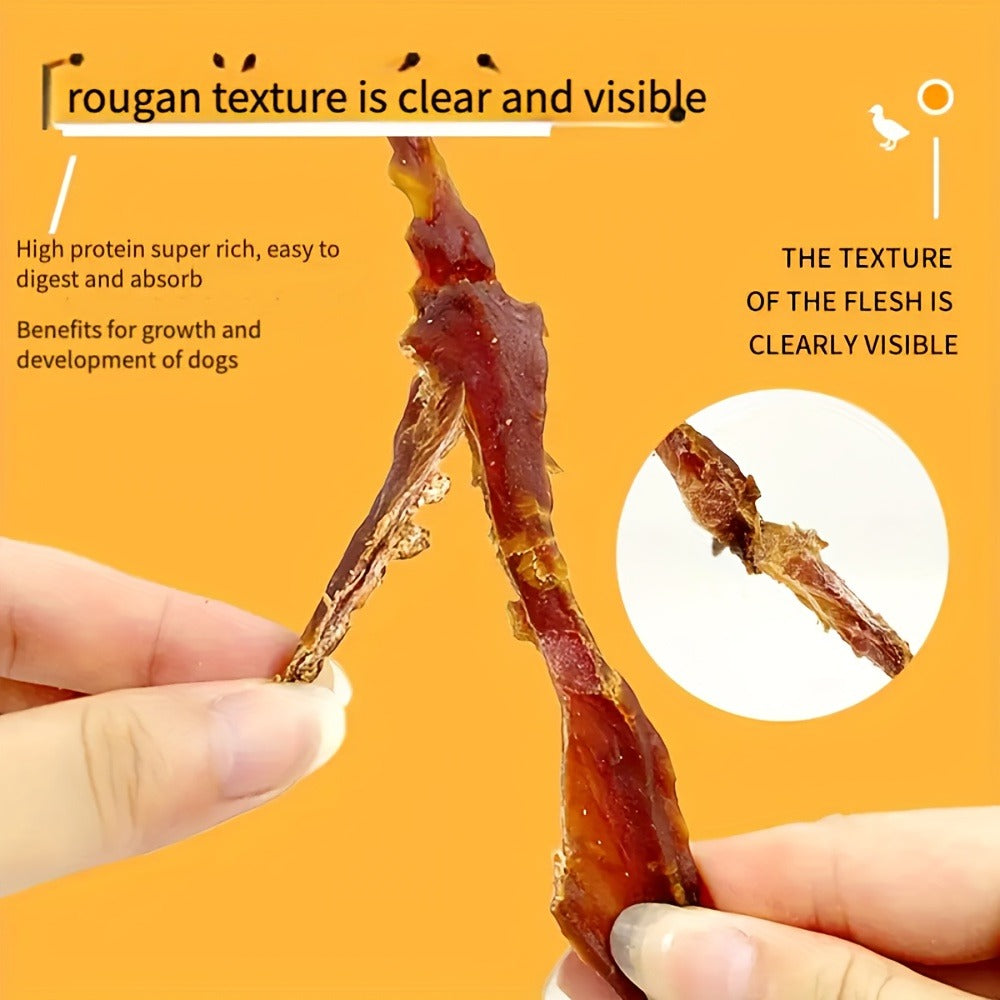 Chicken Jerky Dog Treats Real Pure Chicken Duck High Protein Low Fat Long Lasting Chews Healthy Digestible Training Reward Snack 200g 400g All Breeds