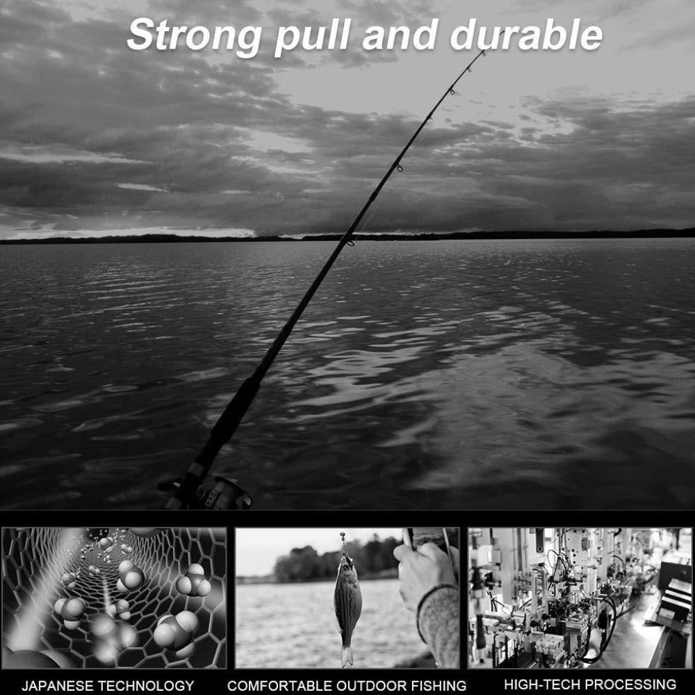 Monofilament Fishing Line 1000M / 1093Yds – Nylon Mono Line for Freshwater & Saltwater, 2-35LB, Black & White