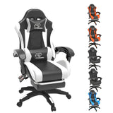 WHITE&BLACK WITH FOOTREST