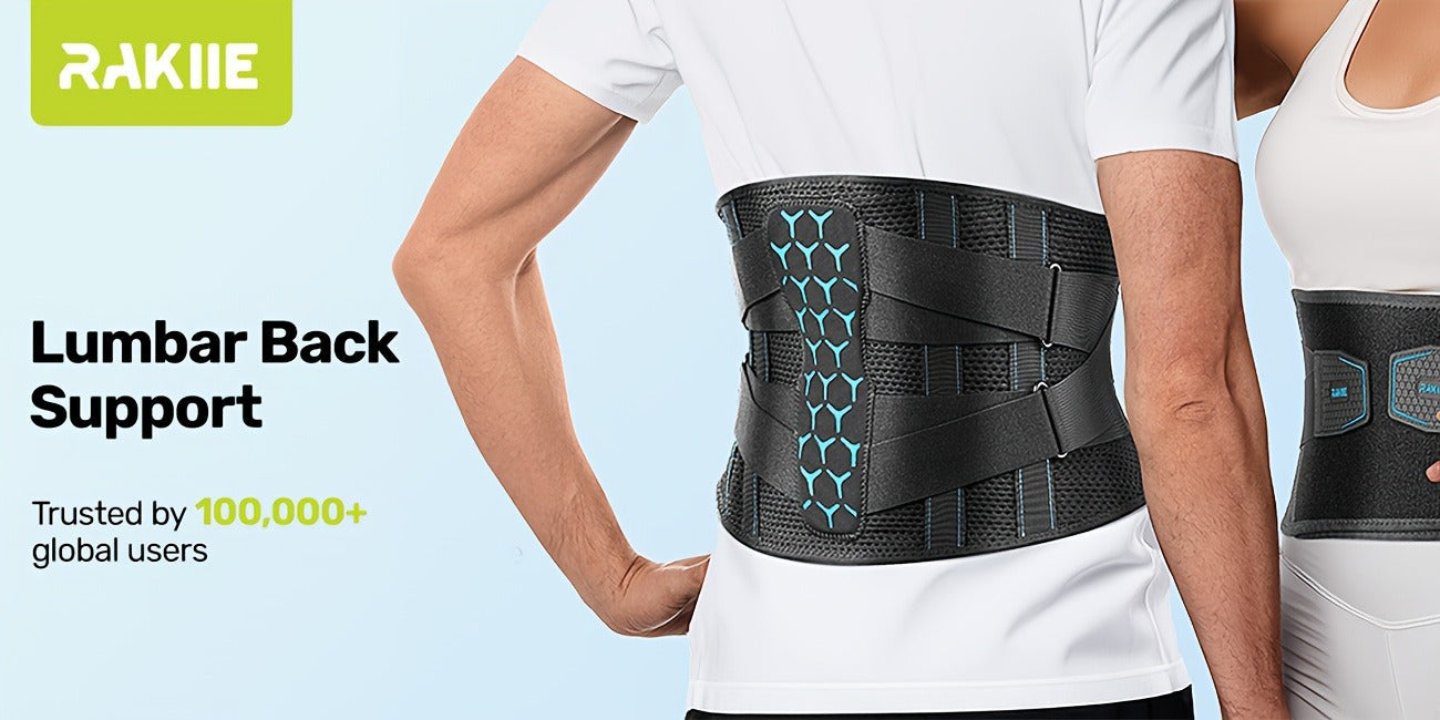 Lumbar Support Belt for Men & Women – Breathable Mesh Back Brace with 7 Stays & Integrated Lumbar Pad, Adjustable Lower Back Support for Work, Lifting, Home Use, Sizes S/M/L/XL/XXL
