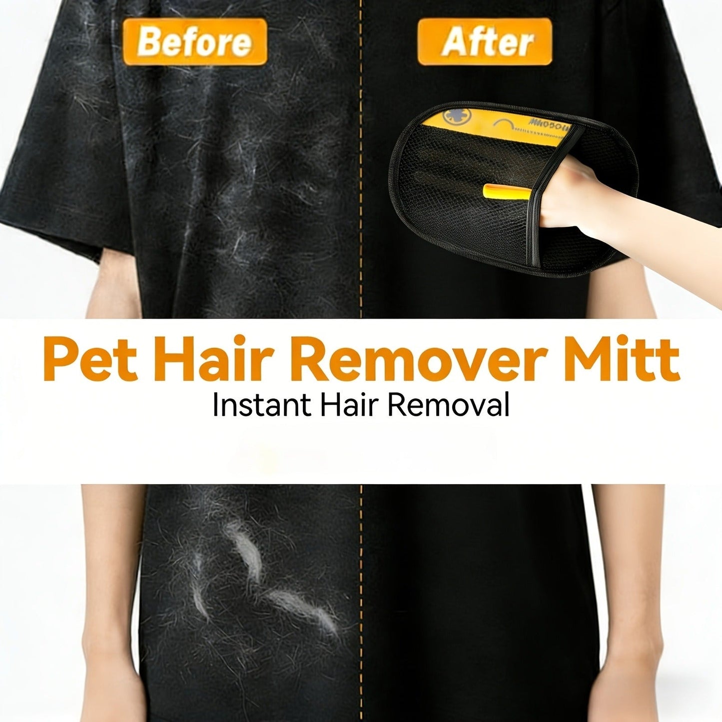Pet Hair Removal Gloves 4-Pack – Static Elimination Technology, Reusable Lint Remover for Sofa, Bedding, Clothing, Blankets, Cat & Dog Beds, Plush Toys, Hard-to-Reach Areas
