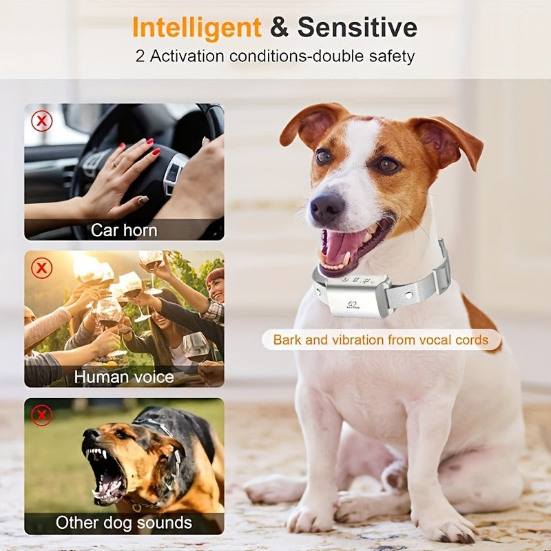 Bark Collar for Dogs – Anti-Barking Training Collar with 3 Sensitivity & 7 Intensity Levels, Beep & Vibration Modes for Small, Medium & Large Dogs