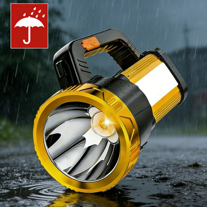 Zoomable LED Flashlight Rechargeable - 2000 Lumen High Power Torch, Adjustable Brightness, 2400mAh Battery, Super Bright Zoom Light for Camping, Fishing & Outdoor Activities