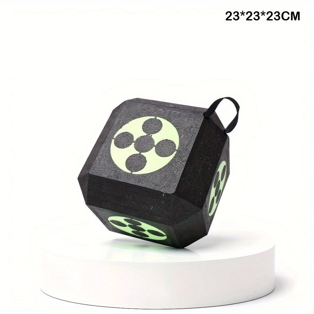 3D Archery Target Cube – Self-Healing Foam Multi-Faceted 23cm Block for Outdoor Backyard Range | Portable High-Density Target for Beginners & Professionals