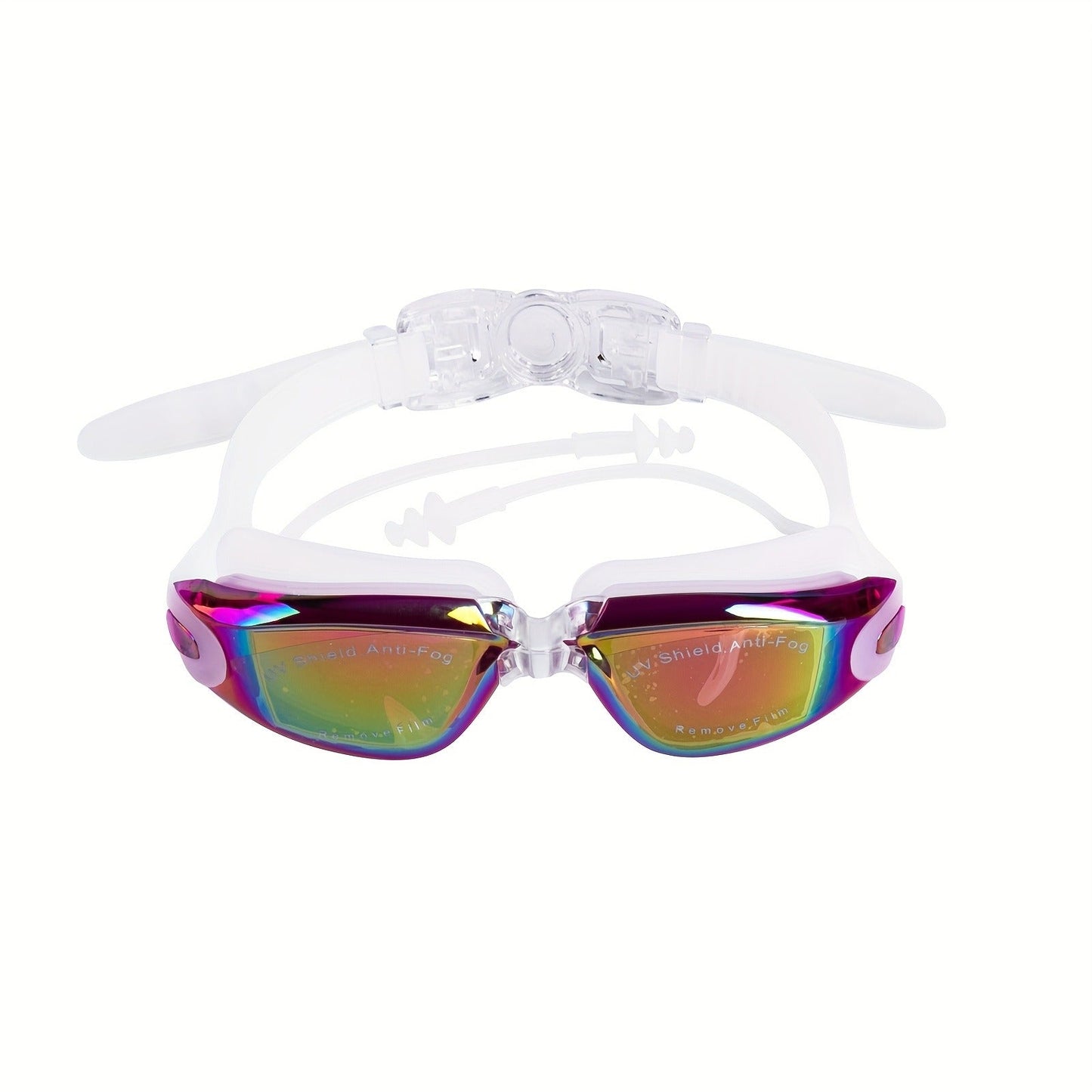 Anti-Fog Swimming Goggles for Adults – HD Clear Vision, Waterproof Silicone, Adjustable Strap, UV Protection for Pool & Outdoor Sports (4pcs)