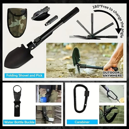 Survival Kit 160-in-1 Professional Emergency Gear with MOLLE Tactical Bag for Camping Hiking Hunting Outdoor Adventure Men