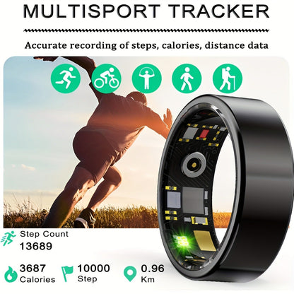 Smart Health Ring IP68 Fitness Tracker for Women Men