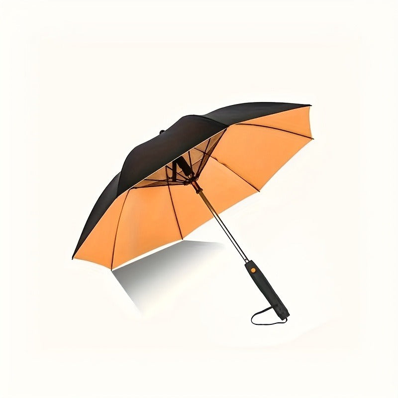 UV Protection Sun & Rain Umbrella with Black Vinyl Coating – 8-Rib Aluminum Frame Windproof Parasol for Outdoor Sun Protection, Sunny & Rainy Days, Includes Matching Water Bottle – Multiple Colors Available