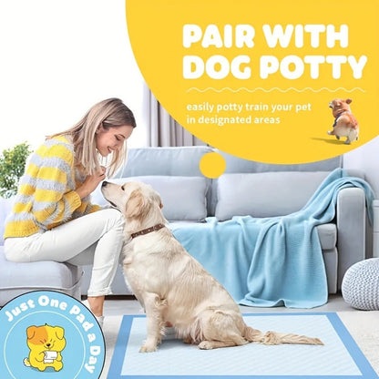 6-Layer Puppy Pads 100 Count - Super Absorbent Leak-Proof Odor Control Dog Pee Pads for Potty Training, Large & XL Size 34"x28" and 22"x22" for Dogs, Puppies & Cats