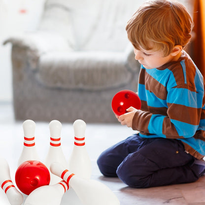 Glow in the Dark Bowling Set for Kids – 10 Pins & 2 Balls Indoor Outdoor Game Boys Girls Birthday Gift