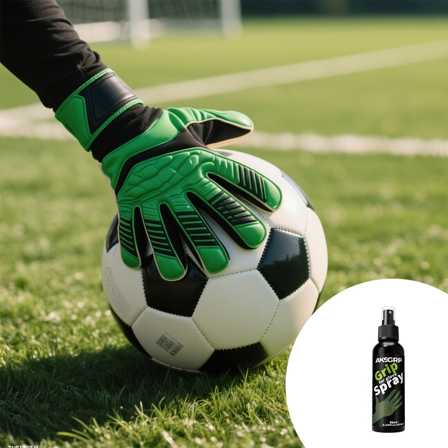 Goalkeeper Glove Grip Spray – Anti-Slip Adhesive Formula for Adult Soccer Goalies | 30ml / 50ml / 120ml