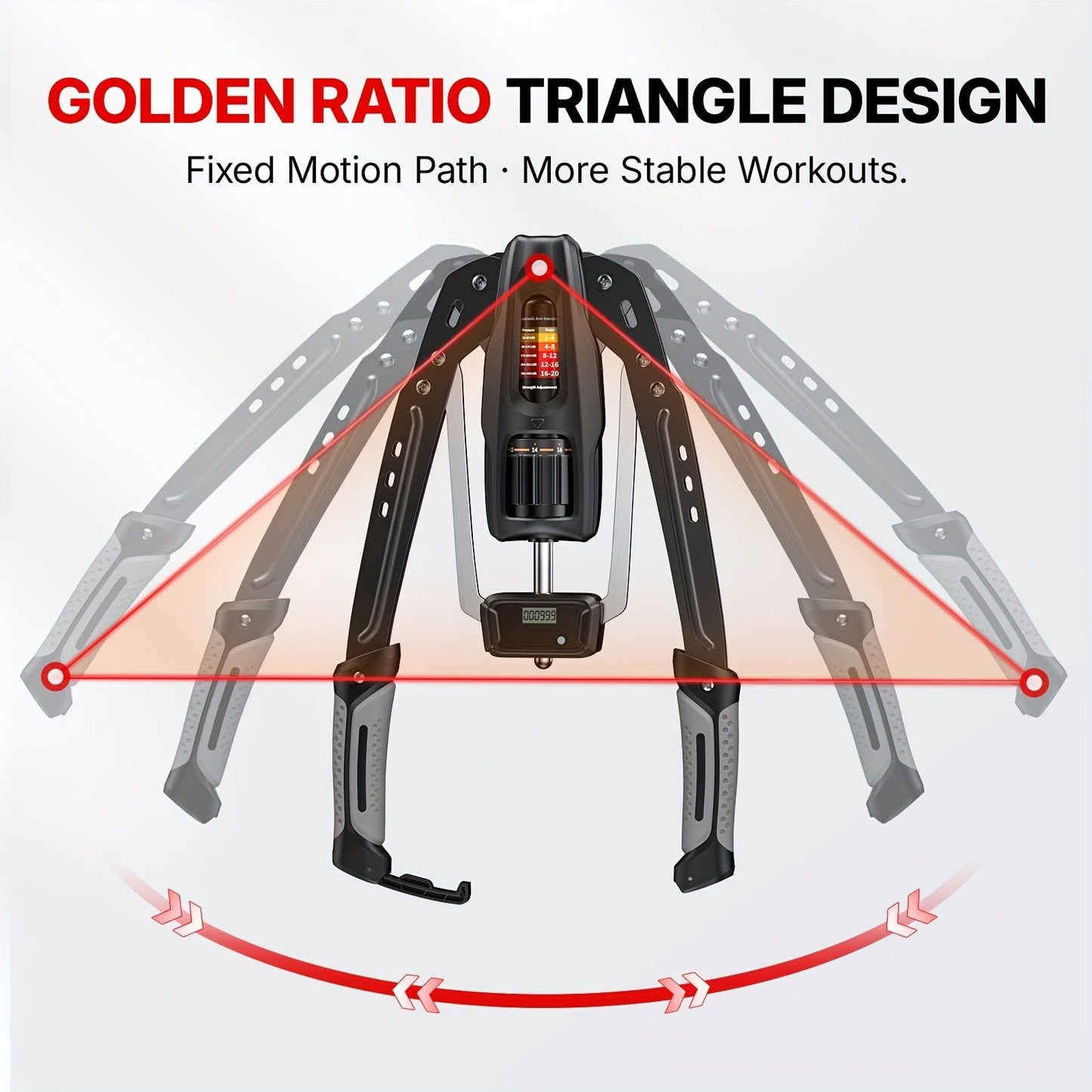Chest Expander Twister Arm Exerciser 22-440LB Hydraulic Adjustable Resistance Shoulder Muscle Training Fitness Equipment for Home Gym