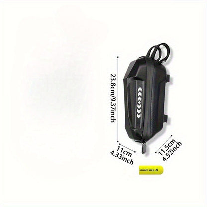 Electric Scooter Handlebar Bag Front Storage 2L Large Capacity – Portable Waterproof Handlebar Pouch for Phone, Wallet & Essentials, Universal Fit for E-Scooter, Bike & Bicycle