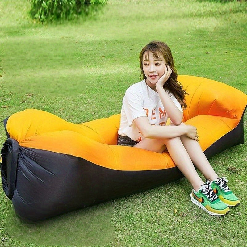 Portable Inflatable Sofa & Air Lounger Chair – Heavy Duty Single Outdoor Recliner, Quick Inflation & Deflation, Lightweight & Compact for Camping, Beach & Backyard – 3 Color Options