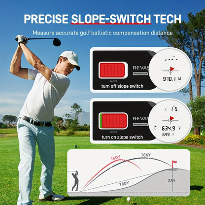 Laser Rangefinder for Golf 1000 Yards Magnetic Mount Slope Compensation Pin-Seeker Vibration Lock USB-C Rechargeable Tournament-Legal Distance Meter for Golfers