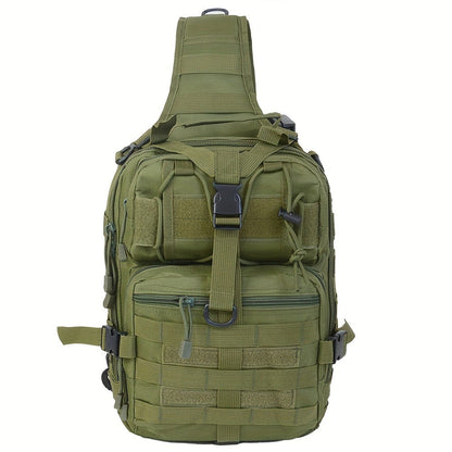 Tactical Chest Bag – Single Shoulder Crossbody Sling Pack for Hiking, Patrol & Outdoor EDC, Adjustable Strap, Multi-Pocket