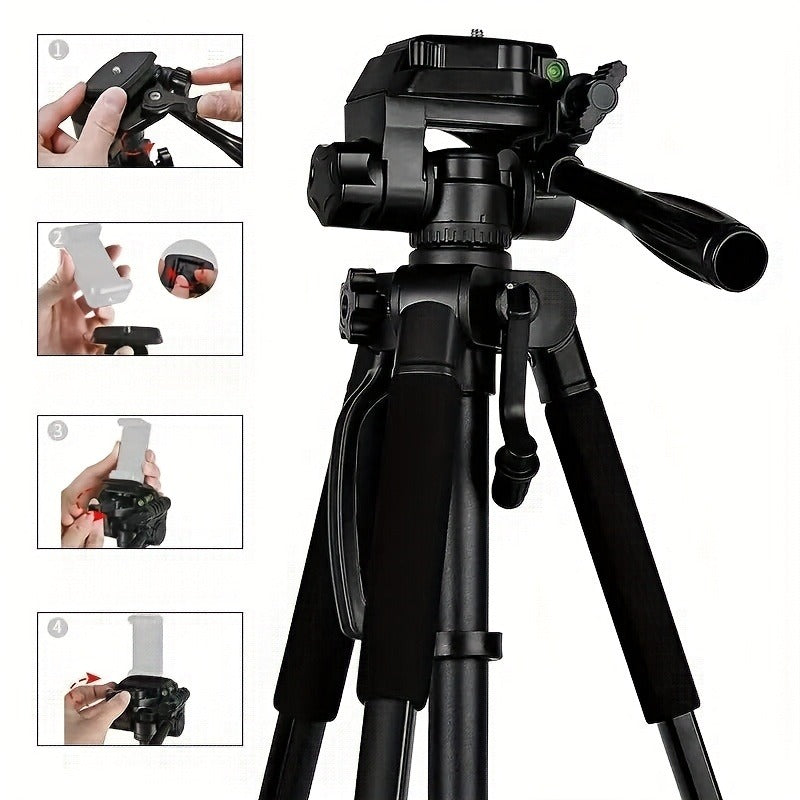 Adjustable V-Shape Shooting Tripod Stand 21-59 Inch, Heavy Duty Rifle Gun Rest Tripod for Outdoor Hunting Shooting Practice Photography, Portable Folding Bipod Tripod with V Yoke for Range and Field Use