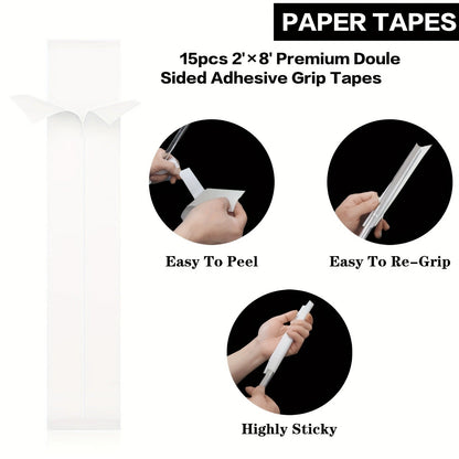 Golf Grip Regripping Kit 4 Sets with Hook Blades Grip Tape Strips Grip Solvent 8oz Rubber Vise Clamp Complete Golf Club Grip Installation Replacement Tool Set for All Club Types