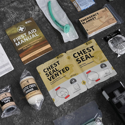 Tactical IFAK Waist Bag EDC First Aid Kit Pouch – 8-Piece Emergency Trauma Kit with Bandage, Gauze & Tourniquet for Outdoor, Camping & Everyday Carry