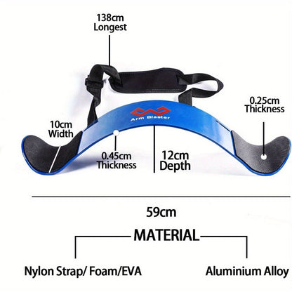 Adjustable Arm Blaster – Bicep Isolator for Barbell & Dumbbell
