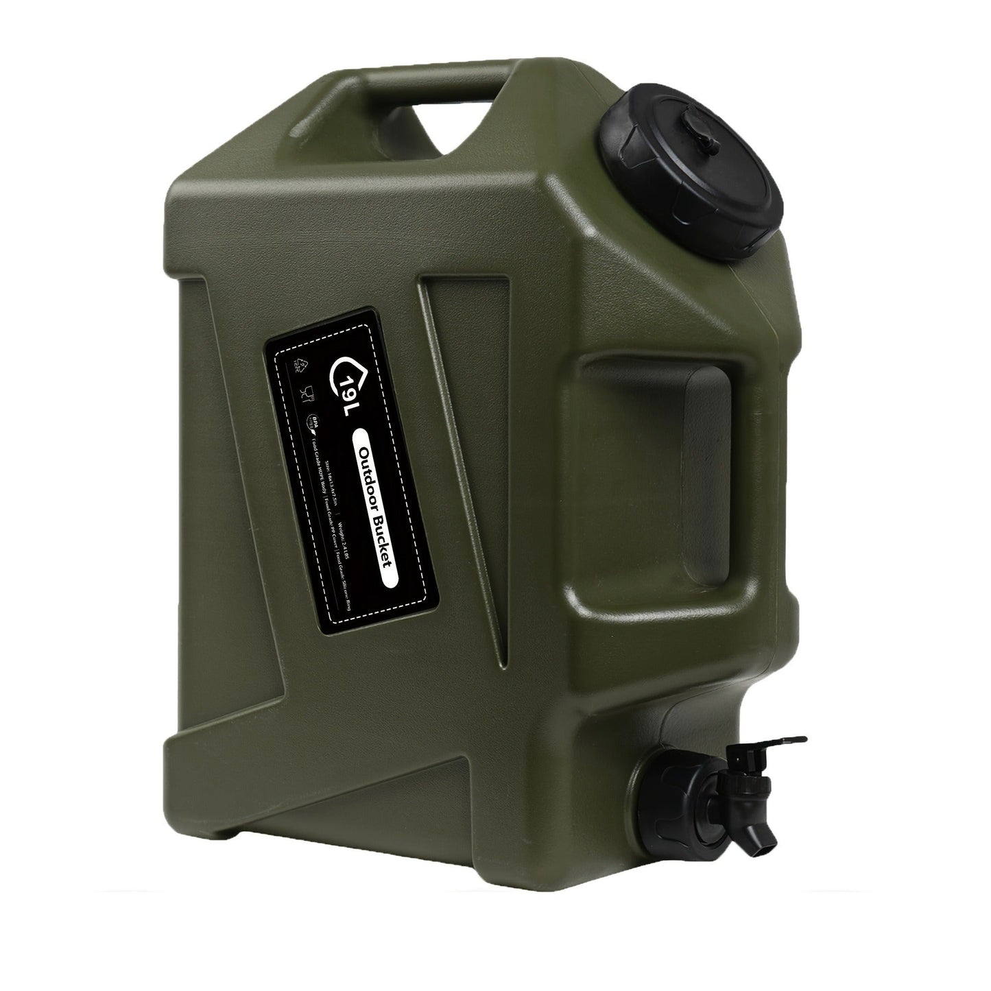 Water Storage Container with Spigot 2 Handles BPA Free PVC Collapsible Water Jug for Camping Outdoor RV Hiking Emergency Survival Portable Water Tank 3.2Gal 5Gal 2.6Gal Multi-Color Options