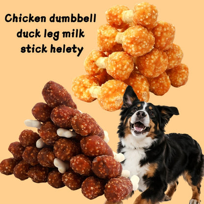 Natural Dog Treats Set Duck Chicken Milk Stick Sweet Potato Grain Free High Protein Low Fat Dental Health Gift Box Combinations for Dogs