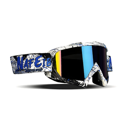 Ski Goggles Set with Black Headband – TPU Frame PC Lens Mirror Coating, Thick Foam Pad, Adjustable Strap, 28+ Color Styles, Adult Snow Goggles for Skiing & Snowboarding, Great Gift