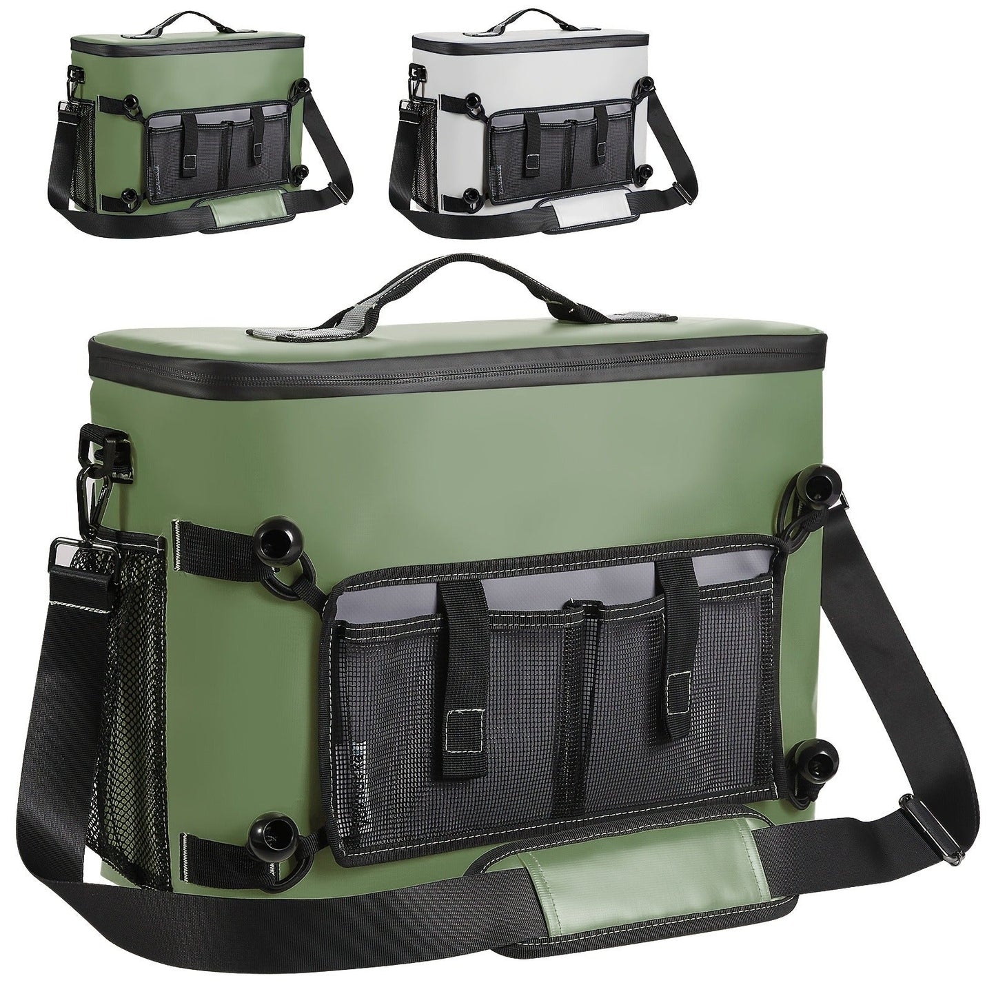 Kayak Cooler Bag with Lawn-Chair Style Seat Back – Insulated Portable Ice Chest for Kayaking, Boating, Beach, Camping & Travel, Adjustable Shoulder Strap, Keeps Drinks & Snacks Cold All Day
