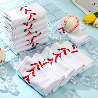12 Pack Sport Cooling Towel Set 30"x9" Microfiber Chilly Sweat Rags for Baseball Softball Soccer Golf Gym Running Coach Team Gift - Breathable Quick Dry Ice Cold Towels for Athletes Men Women Kids