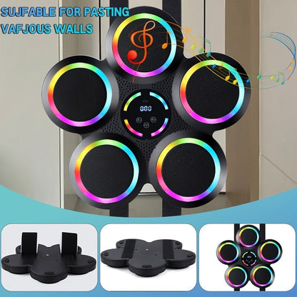 Wall-Mounted Music Boxing Machine – Smart LED Rhythm Trainer with Boxing Gloves, Touch Screen & Surround Sound for Home & Gym
