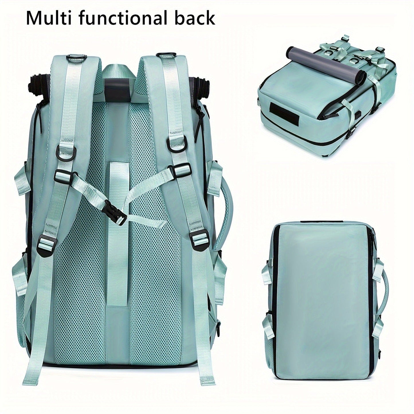 Large Capacity Laptop Backpack with Shoe Compartment & USB Charging Port – Waterproof Soft Shell Daypack for Men & Women, Multi-Functional Travel Rucksack for Business, College & Daily Commute, Multiple Colors Available