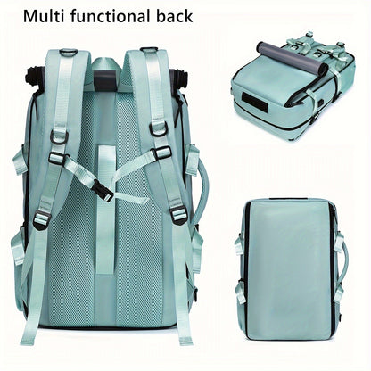 Large Capacity Laptop Backpack with Shoe Compartment & USB Charging Port – Waterproof Soft Shell Daypack for Men & Women, Multi-Functional Travel Rucksack for Business, College & Daily Commute, Multiple Colors Available