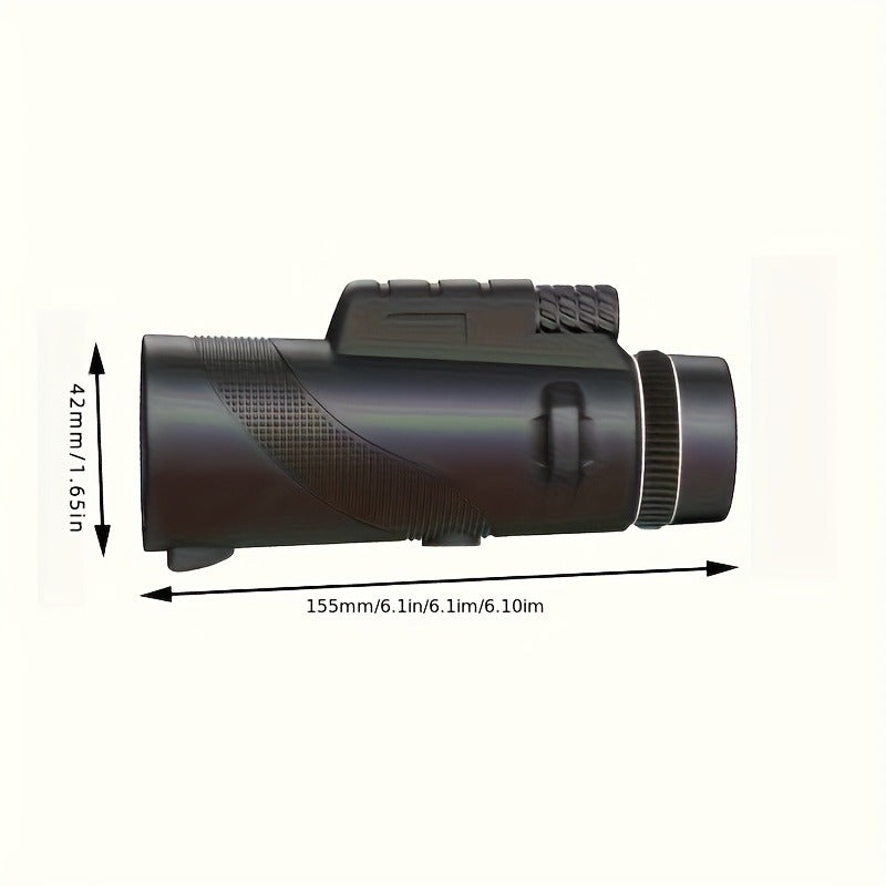 High Power Monocular Telescope with Smartphone Adapter and Tripod, BAK4 Prism HD Monocular for Bird Watching Wildlife Viewing Hiking Camping, Waterproof Compact Scope for Adults and Kids
