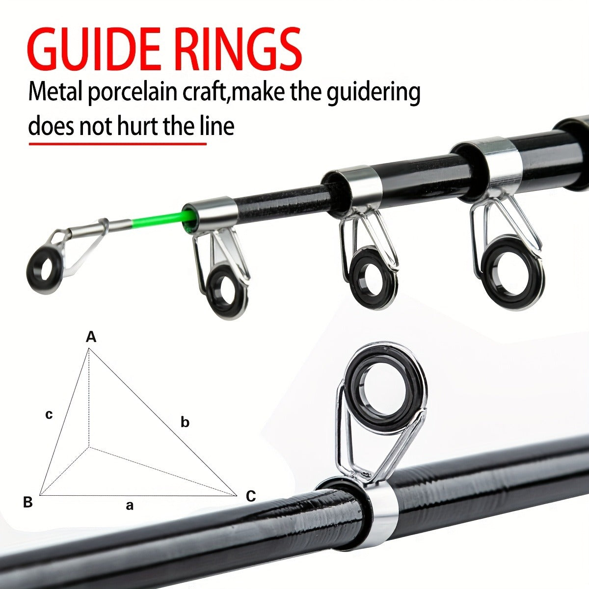 Baitcasting Rod and Reel Combo Set – Medium-Fast Action Telescopic Fishing Rod with Line, Lures, Accessories Box & Carry Bag, Ambidextrous Design for Beginners