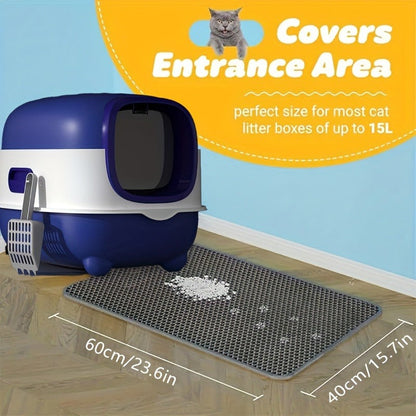 Enclosed Cat Litter Box with Odor Control - Foldable Top Entry Design, Splash-Proof Walls, Compact Size for Small Spaces, Suitable for Kittens and Adult Cats